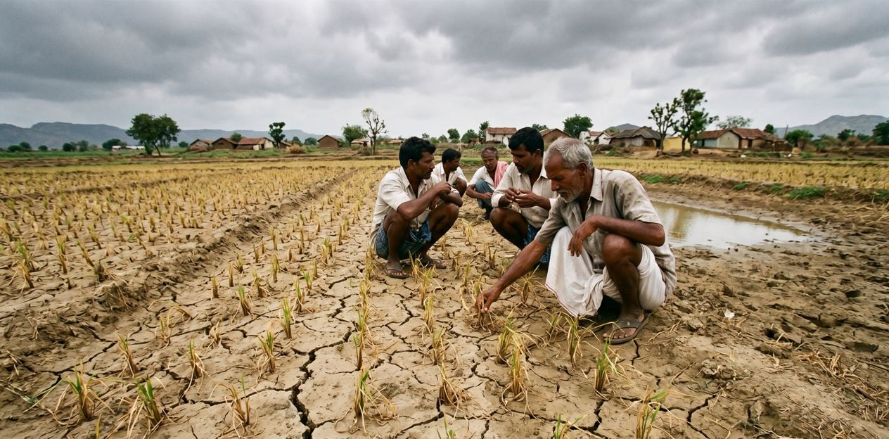 46 PC Rainfall Deficit in June Begins to Impact Kharif Cultivation in Odisha